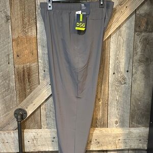 DSG Men's Slate Gray Elastic-Waist Dress Pants